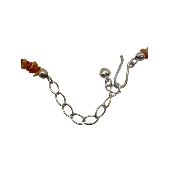 Jay King Sterling Silver Spiny Oyster Turquoise Nugget Necklace Southwestern - Picture 6 of 9